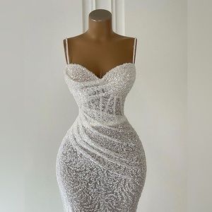 Ilma Sparkling Dress White Silver